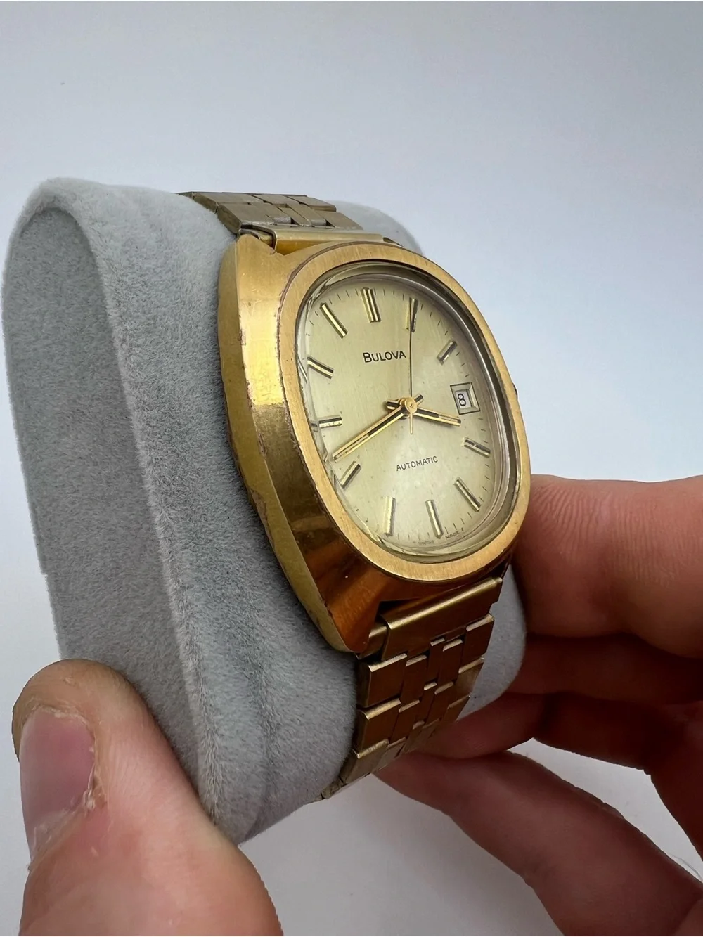 Bulova Gold-Tone Men's Automatic Watch with gold Dial